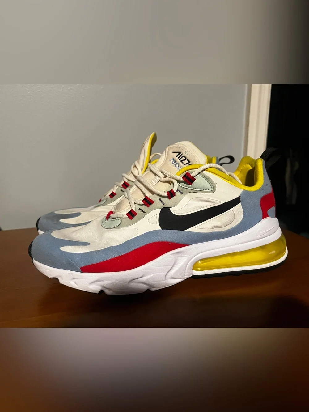 Nike Air Max 270 React Bauhaus (Women's Shoe). Gently Used. Size 10.